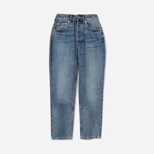 Everlane High Rise Curvy 90s Cheeky Straight Jean No Stretch Sz 28